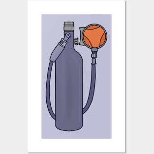 Scuba Diving Cylinder Posters and Art